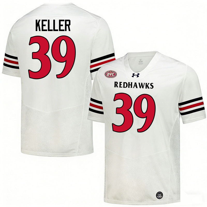 Southeast Missouri State Redhawks #39 Justin Keller College Football Jerseys,Uniforms-White